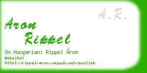 aron rippel business card